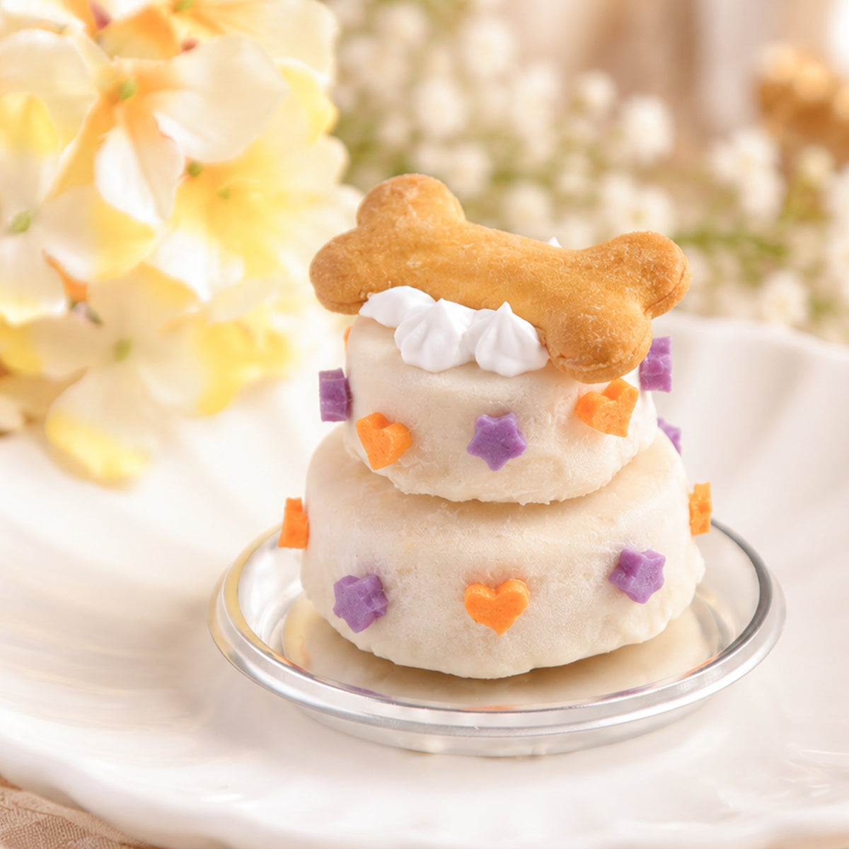 さつまいもと人参 2段バースデーケーキ