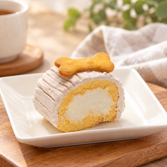 豆乳ロールケーキと骨クッキー